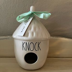 Rae Dunn Acorn KNOCK Birdhouse